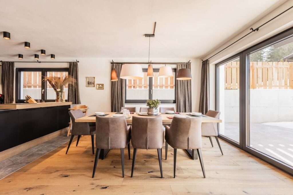 Küche in den Wilderer Chalets